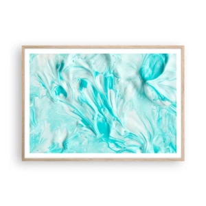 Plagát v ráme zo svetlého duba - Navždy spolu - 100x70 cm