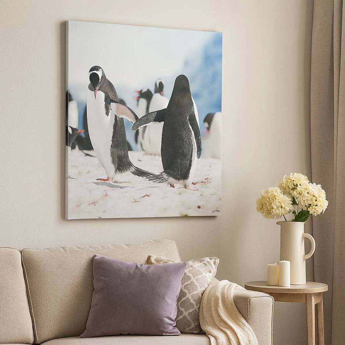 Obraz na plátne - Tanec na snehu - 30x30 cm