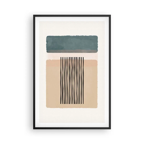 Plagát v čiernom ráme - Všetko v poriadku - 61x91 cm