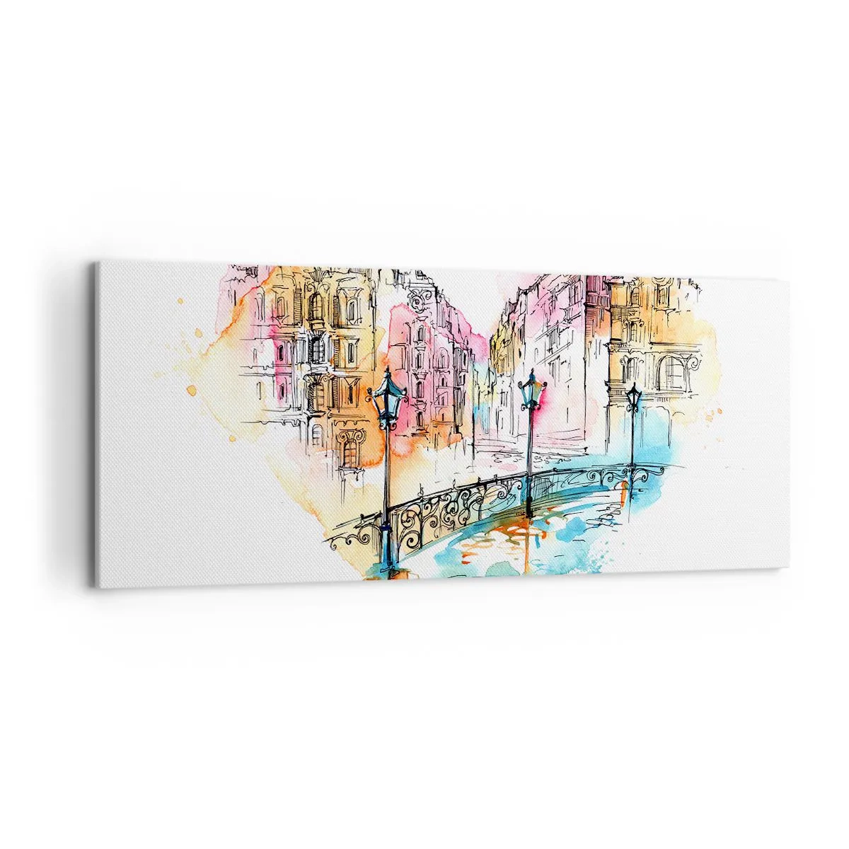 Obraz na plátne - Srdce mesta - 120x50 cm