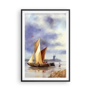 Plagát v čiernom ráme - Návrat námorníkov - 61x91 cm