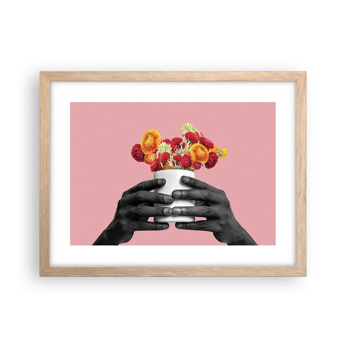 Plagát v ráme zo svetlého duba - Apoteóza života - 40x30 cm