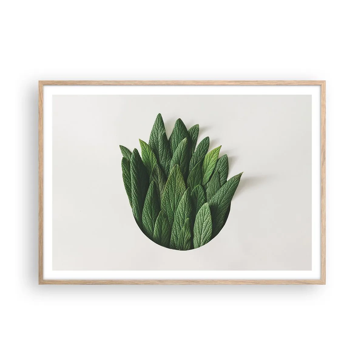 Plagát v ráme zo svetlého duba - Neukojiteľná zvedavosť - 100x70 cm