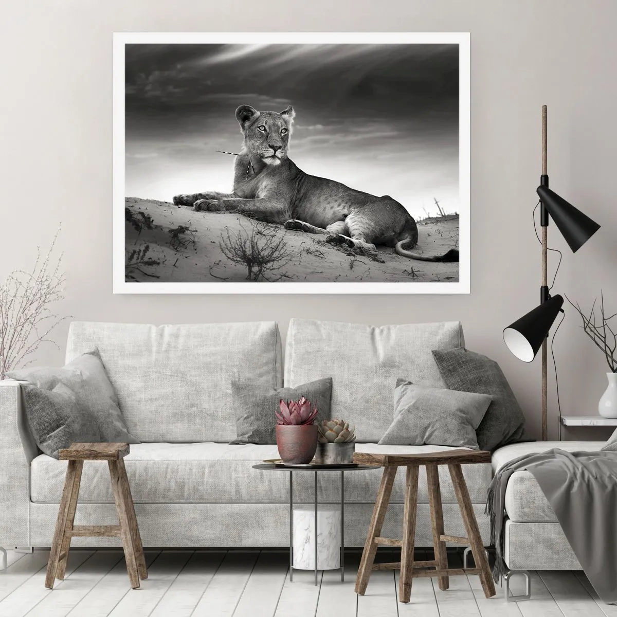 Plagát - Odpočinok kráľovnej púšte - 70x50 cm