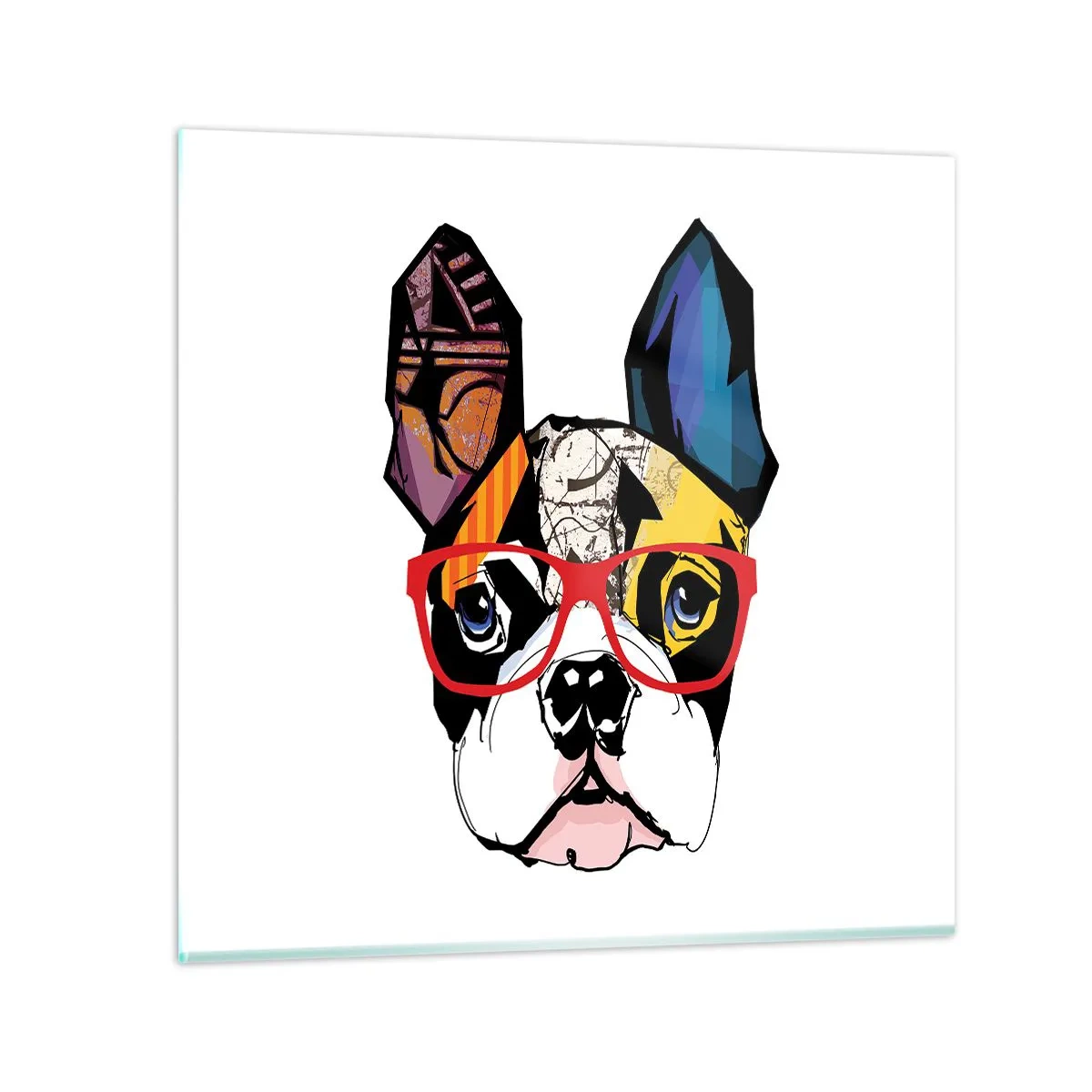 Obraz na skle - Intelektuál - 70x70 cm