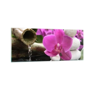 Obraz na skle - Už odpočívaš - 100x40 cm