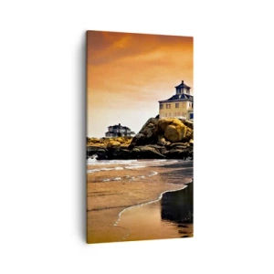 Obraz na plátne - Elegancia západného pobrežia - 45x80 cm