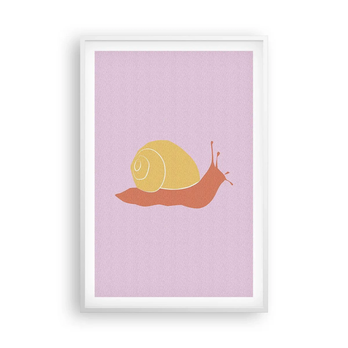 Plagát v bielom ráme - Nie je kam sa ponáhľať - 61x91 cm