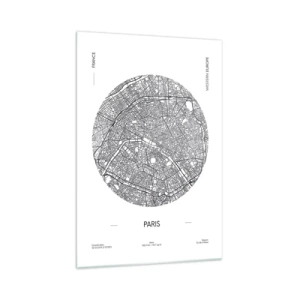 Obraz na skle - Anatómia Paríža - 70x100 cm