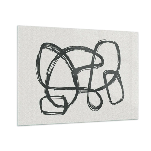 Obraz na skle - Abstrakcie v slučke - 100x70 cm