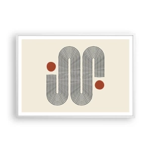 Plagát v bielom ráme - Od začiatku do konca - 100x70 cm