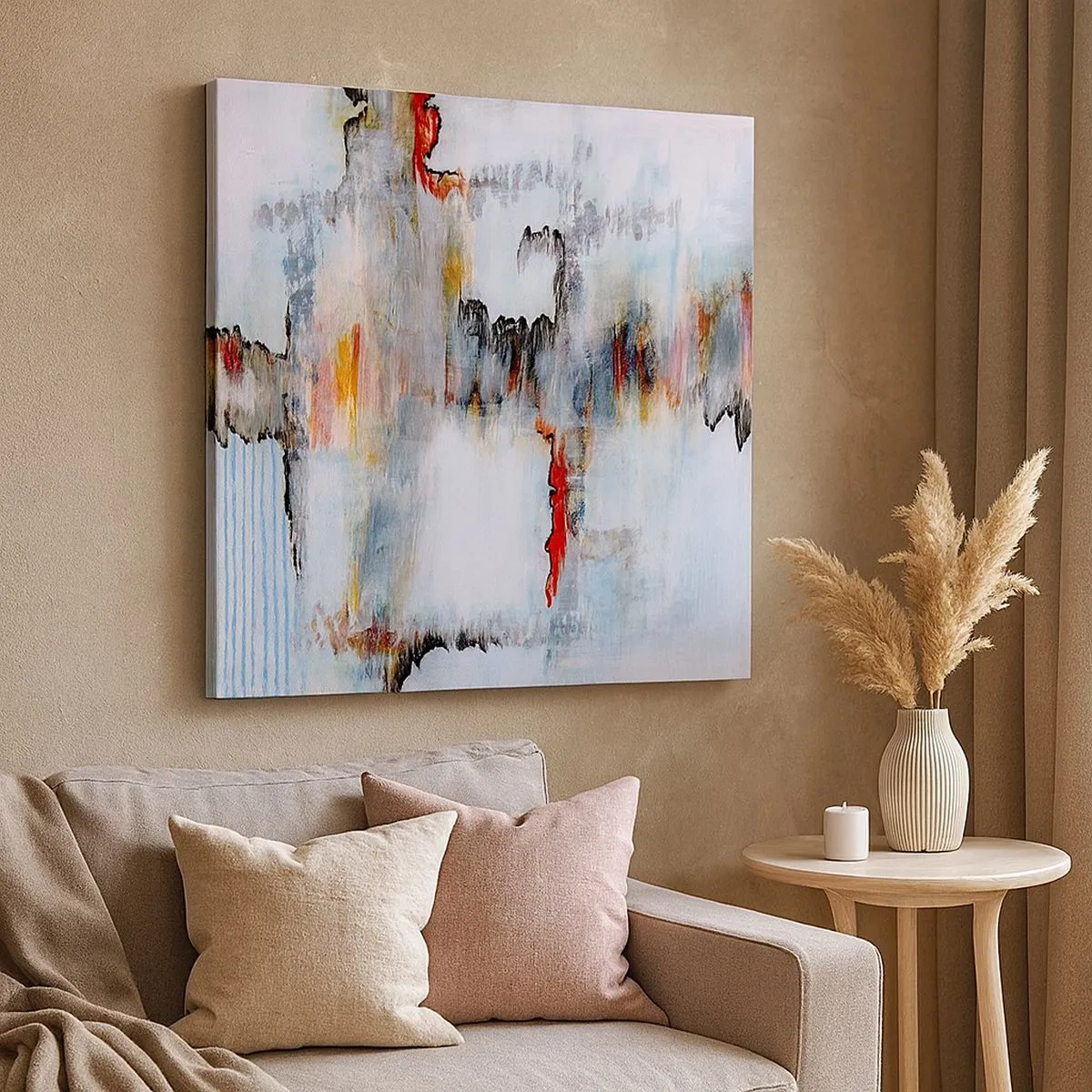 Obraz na plátne - Paličkou po vode - 30x30 cm