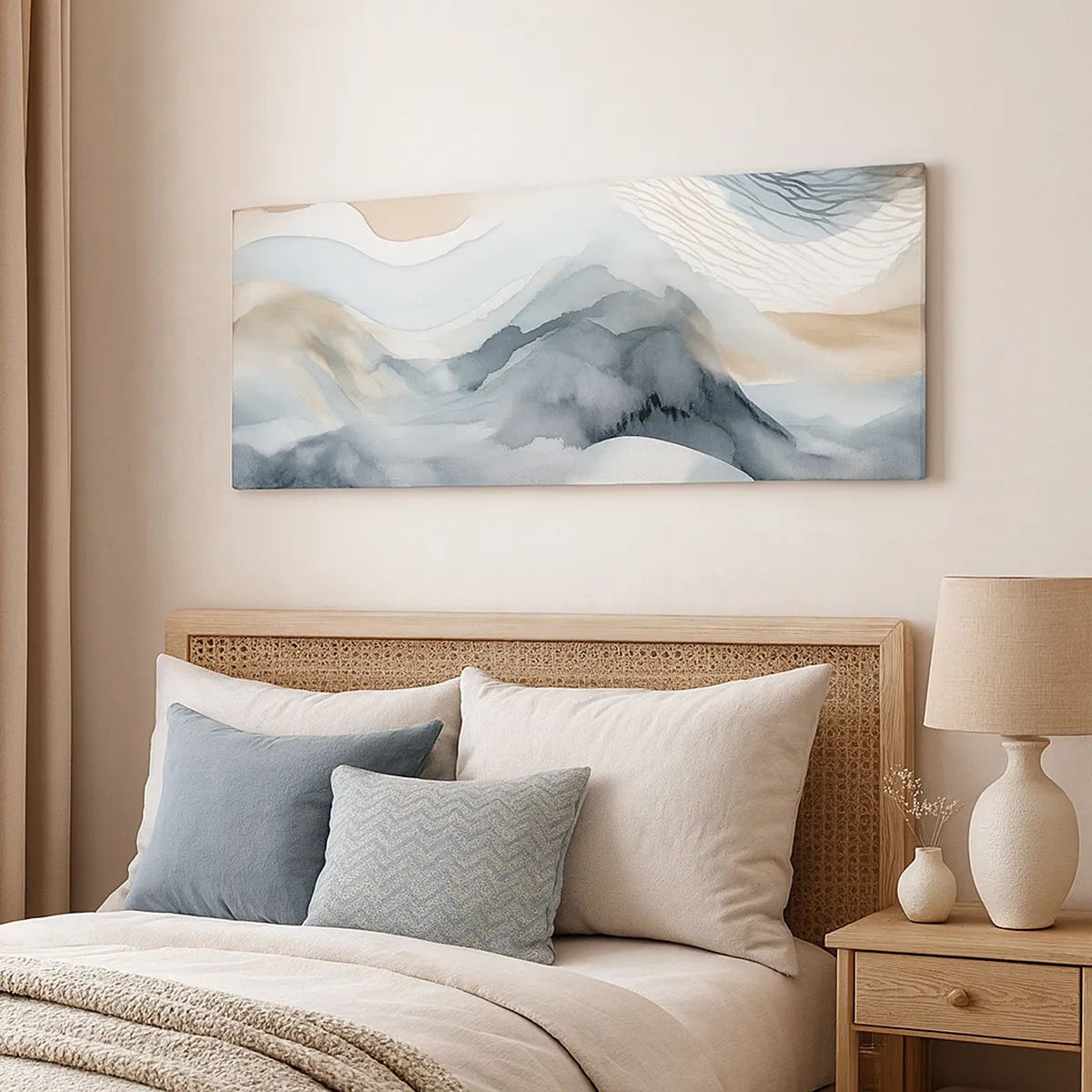 Obraz na plátne - Abstrakcia snehu a hmly - 30x30 cm