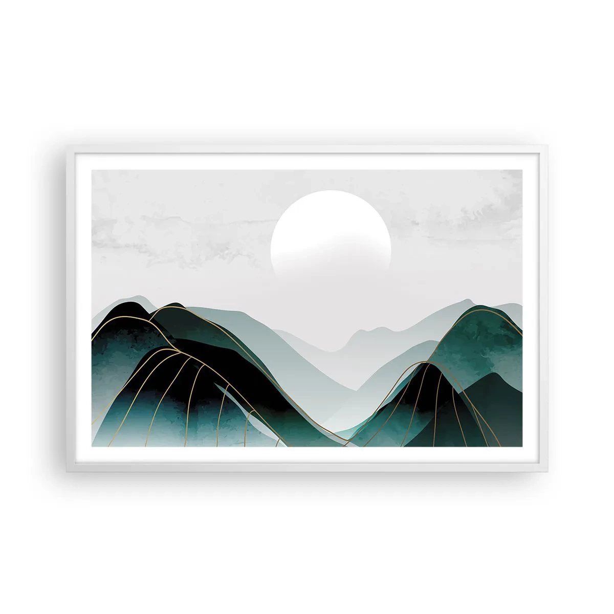 Plagát v bielom ráme - V plnom majestáte - 91x61 cm