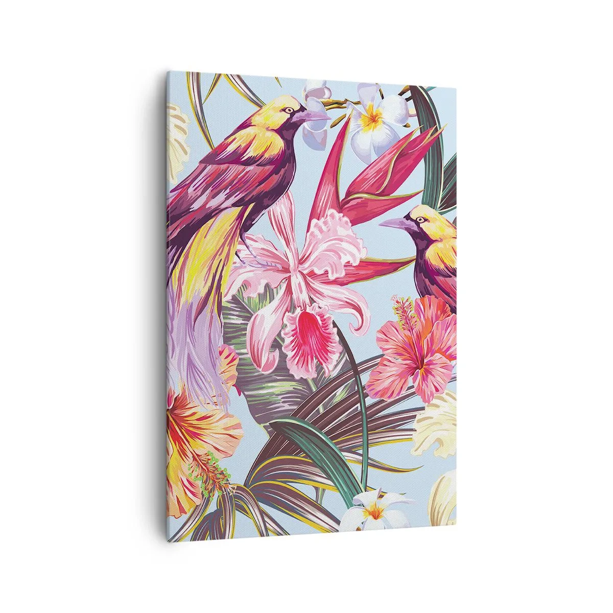 Obraz na plátne - Plátky a pierka - 70x100 cm