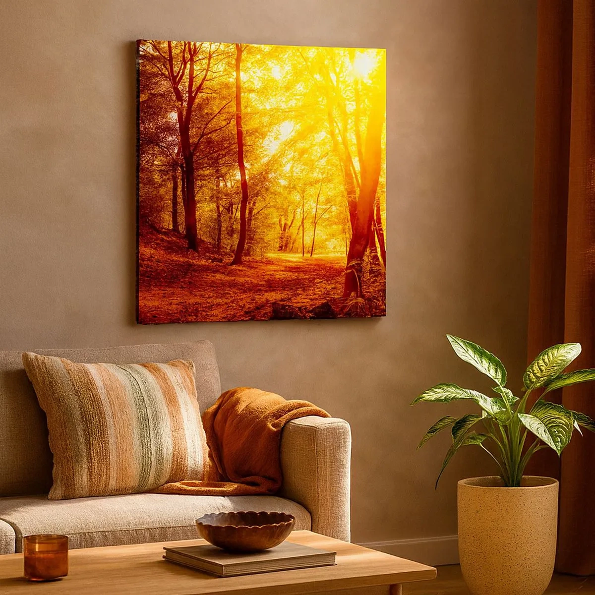 Obraz na plátne - K zlatej čistinke - 30x30 cm