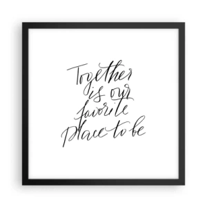 Plagát v čiernom ráme - Cítite to tiež? - 40x40 cm