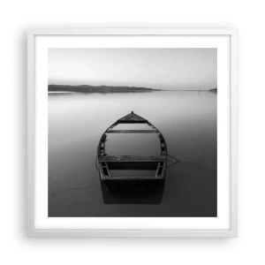 Plagát v bielom ráme - Túžba a melanchólia - 50x50 cm