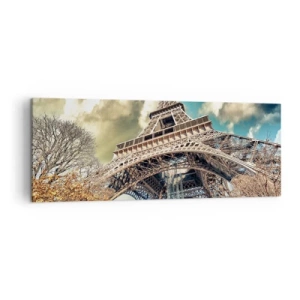 Obraz na plátne - A na jeseň v Paríži… - 140x50 cm