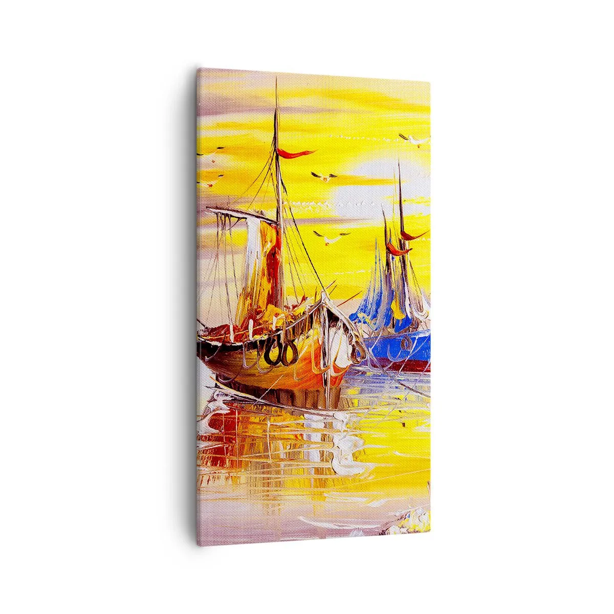 Obraz na plátne - Zaslúžený odpočinok v prístave - 55x100 cm