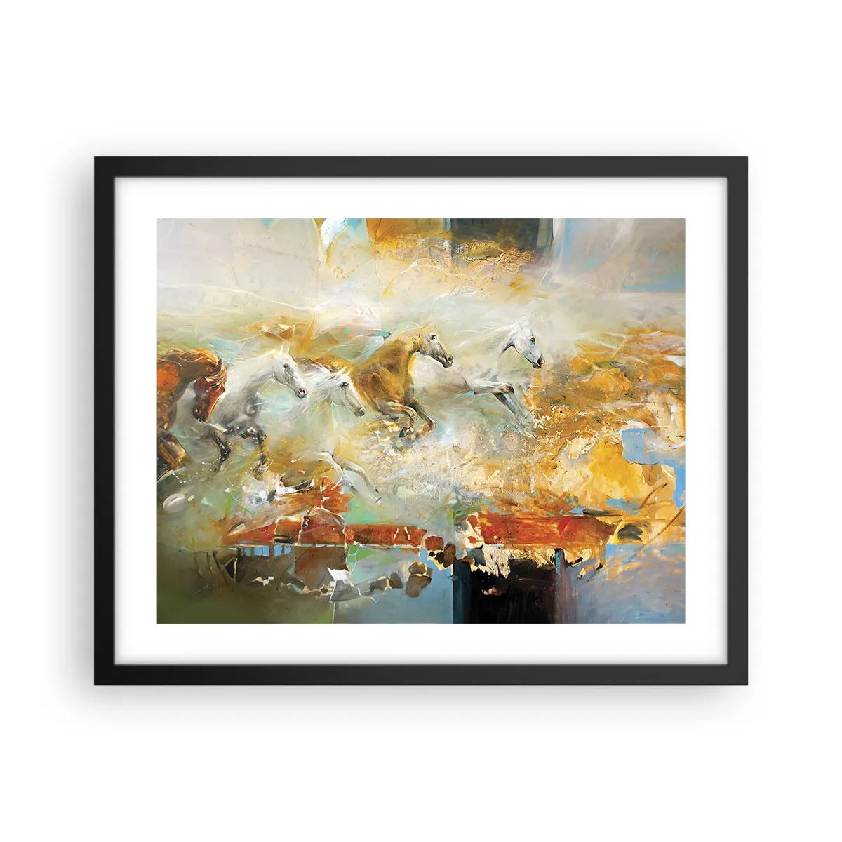 Plagát v čiernom ráme - Cvála svetlom - 50x40 cm