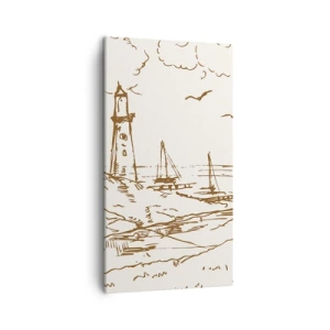 Obraz na plátne - Náčrt letných spomienok - 45x80 cm