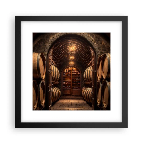 Plagát v čiernom ráme - Nádherná pivnica - 30x30 cm