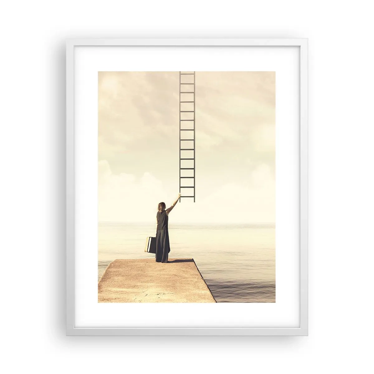 Plagát v bielom ráme - Magická cesta - 40x50 cm