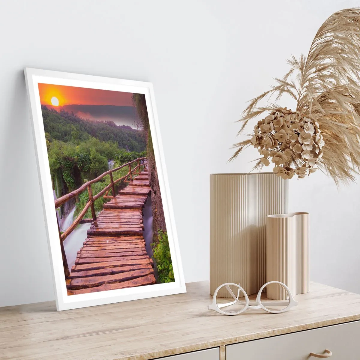 Plagát v bielom ráme - Neuveriteľná krása - 70x100 cm