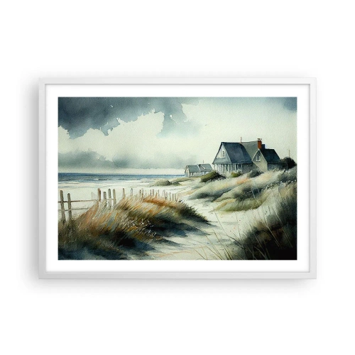 Plagát v bielom ráme - Ďaleko od zhonu - 70x50 cm