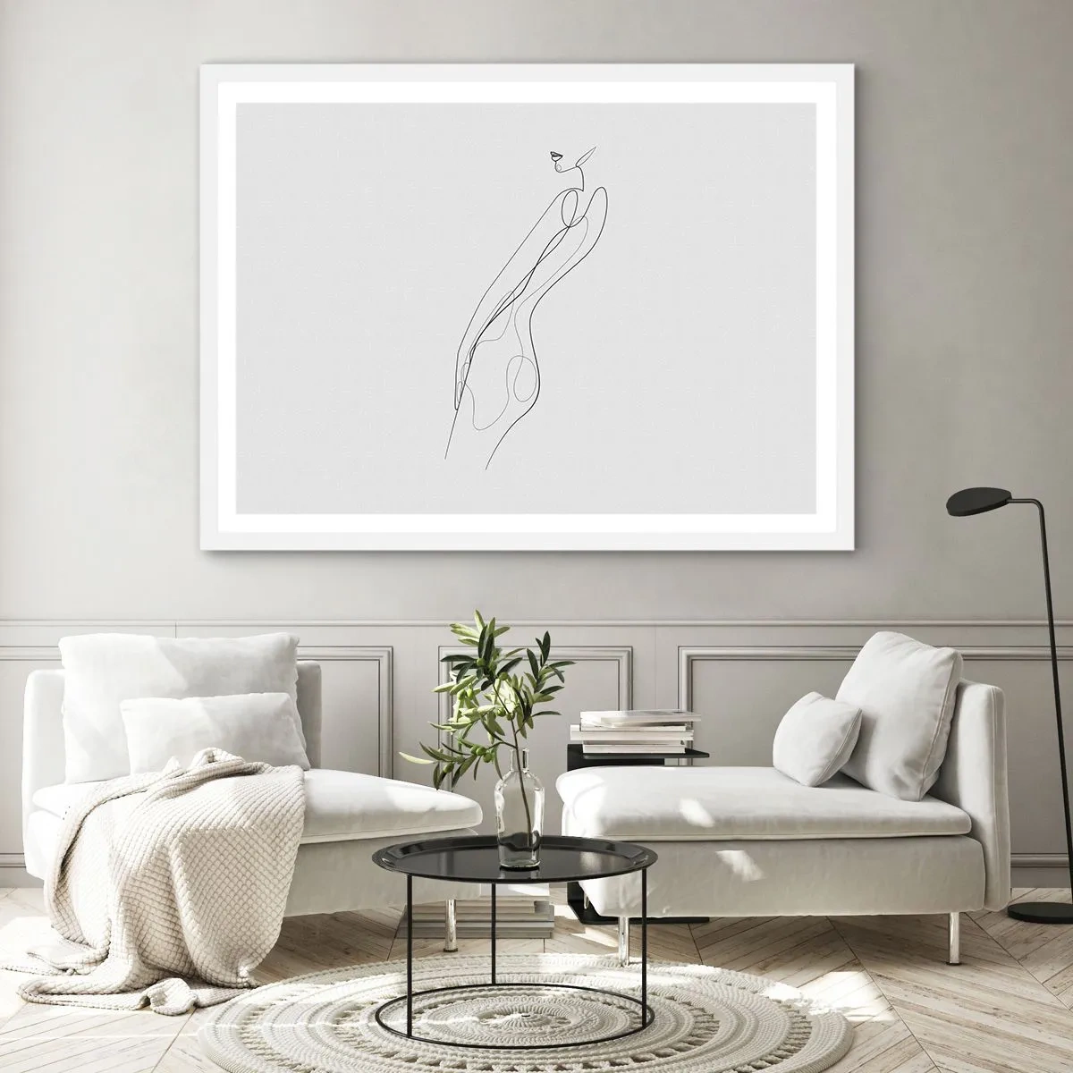 Plagát v bielom ráme - Iba sľub - 70x50 cm