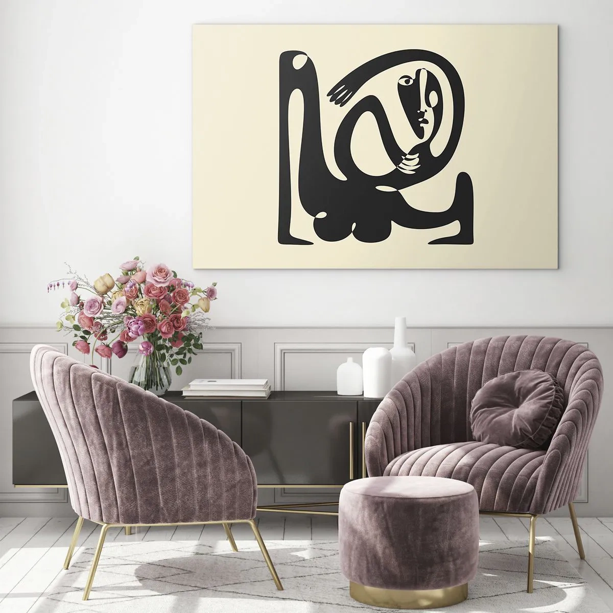 Obraz na skle - Skoro Picasso - 120x80 cm