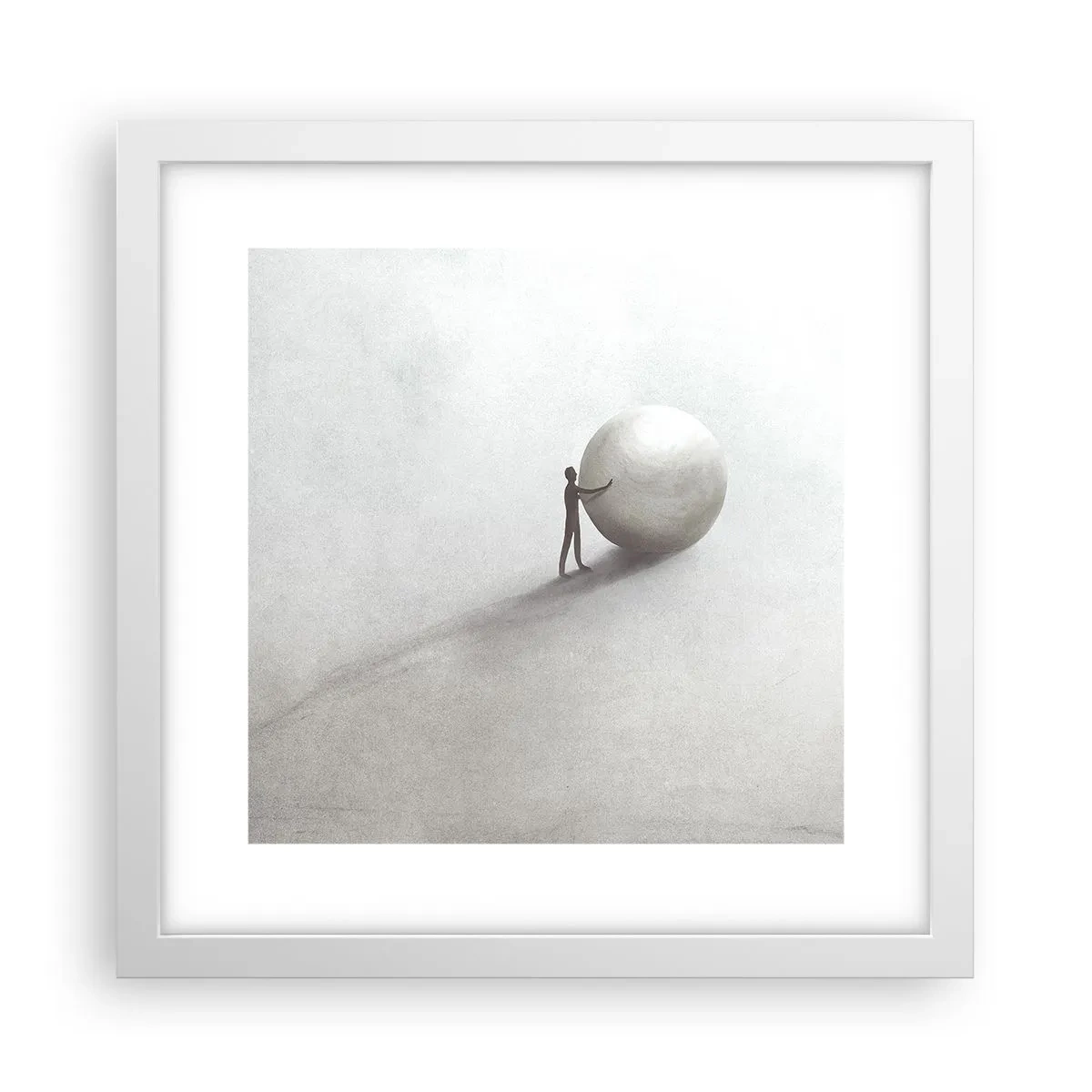 Plagát v bielom ráme - Hra života - 30x30 cm