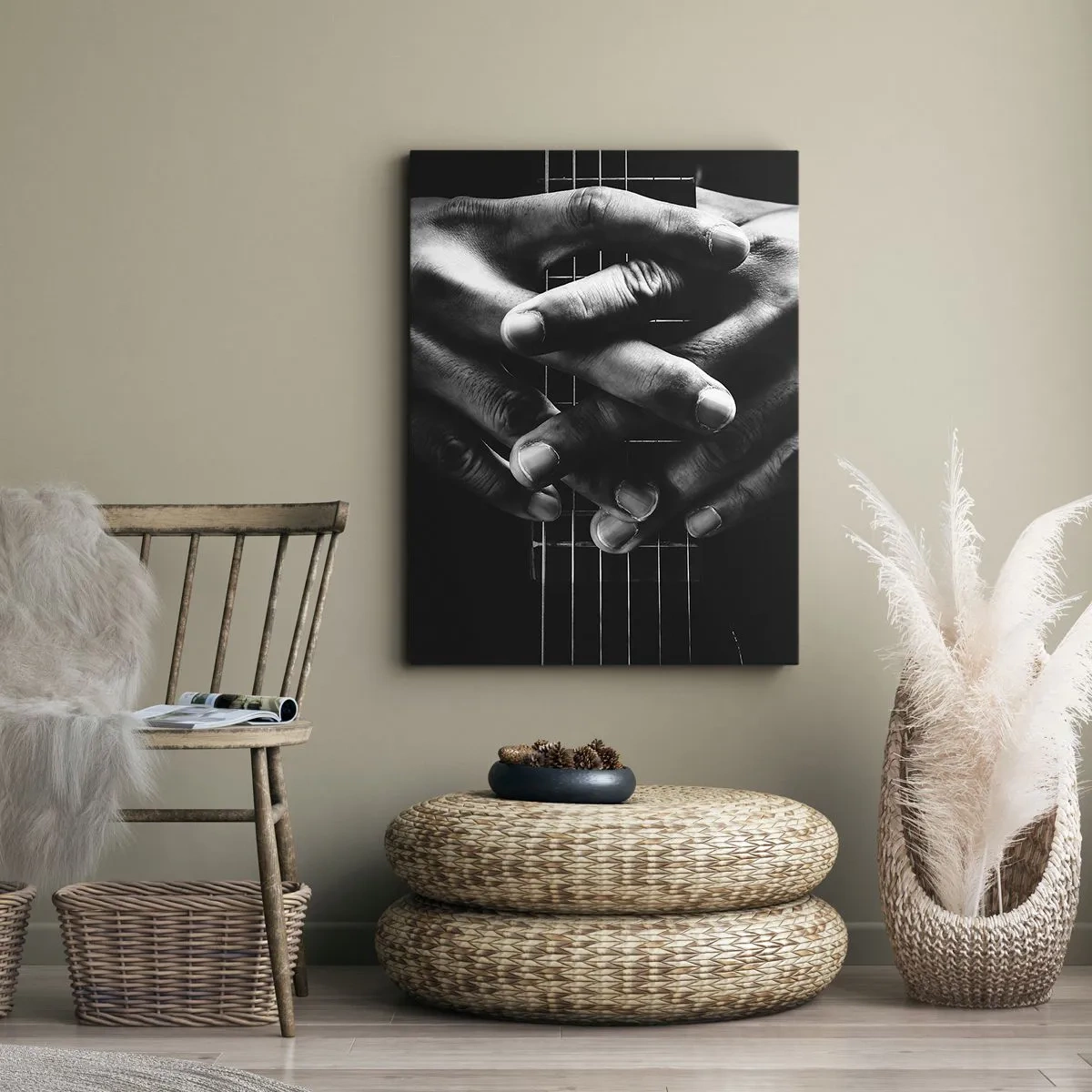 Obraz na plátne - Umelcova modlitba - 45x80 cm