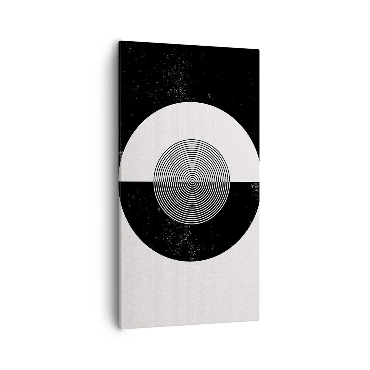 Obraz na plátne - Harmónia v čiernej a bielej - 55x100 cm