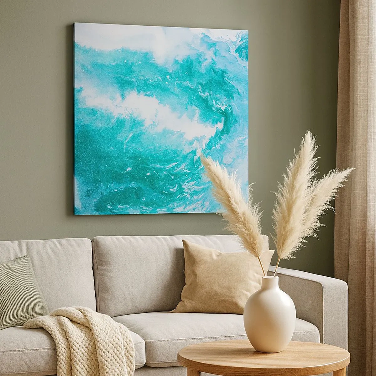 Obraz na plátne - V jadre živlu - 30x30 cm