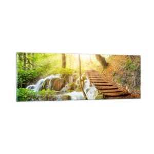 Obraz na skle - Vytúžený chlad - 90x30 cm