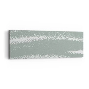 Obraz na plátne - Abstrakcia v zimnom štýle - 90x30 cm