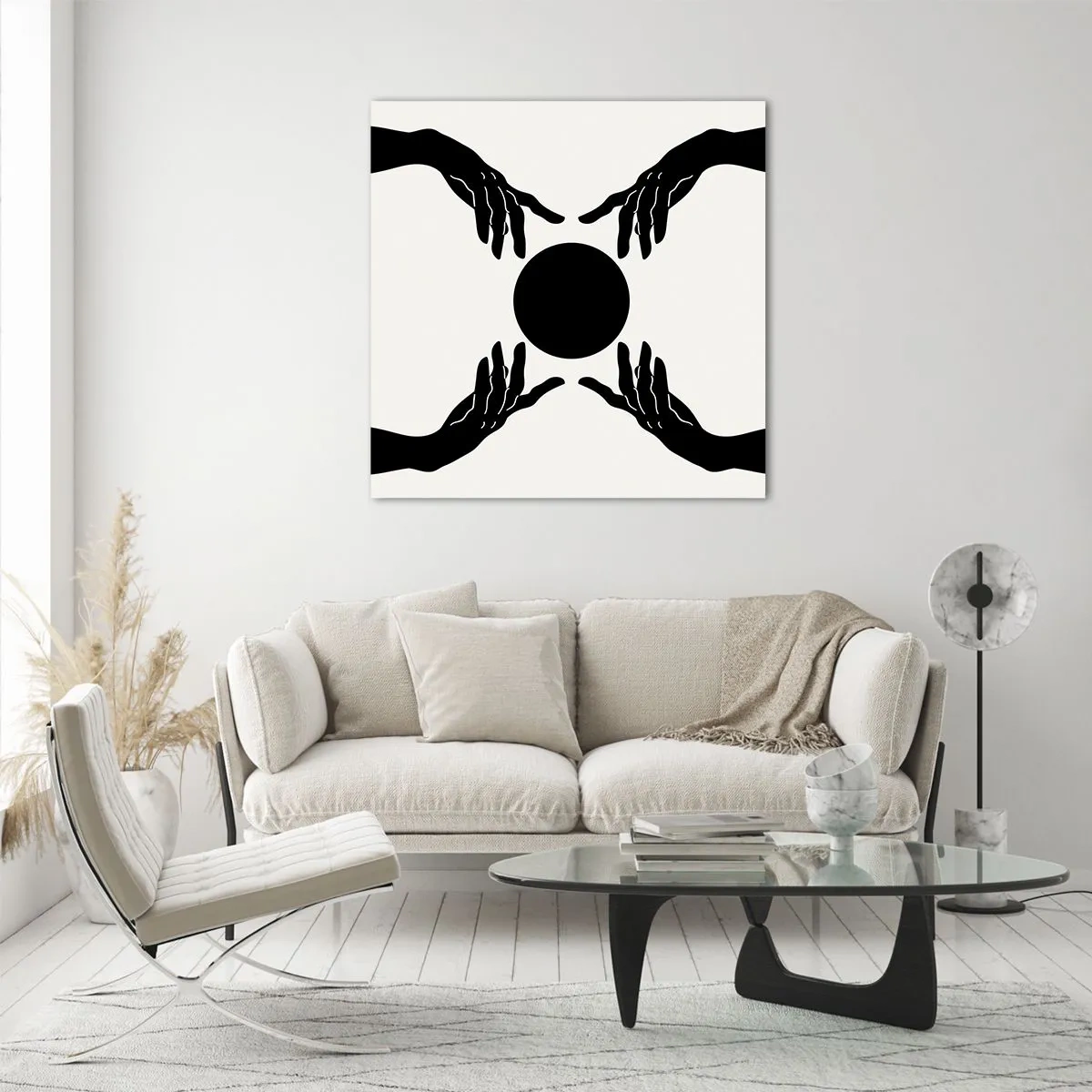 Obraz na skle - Tajné znamenie - 70x70 cm