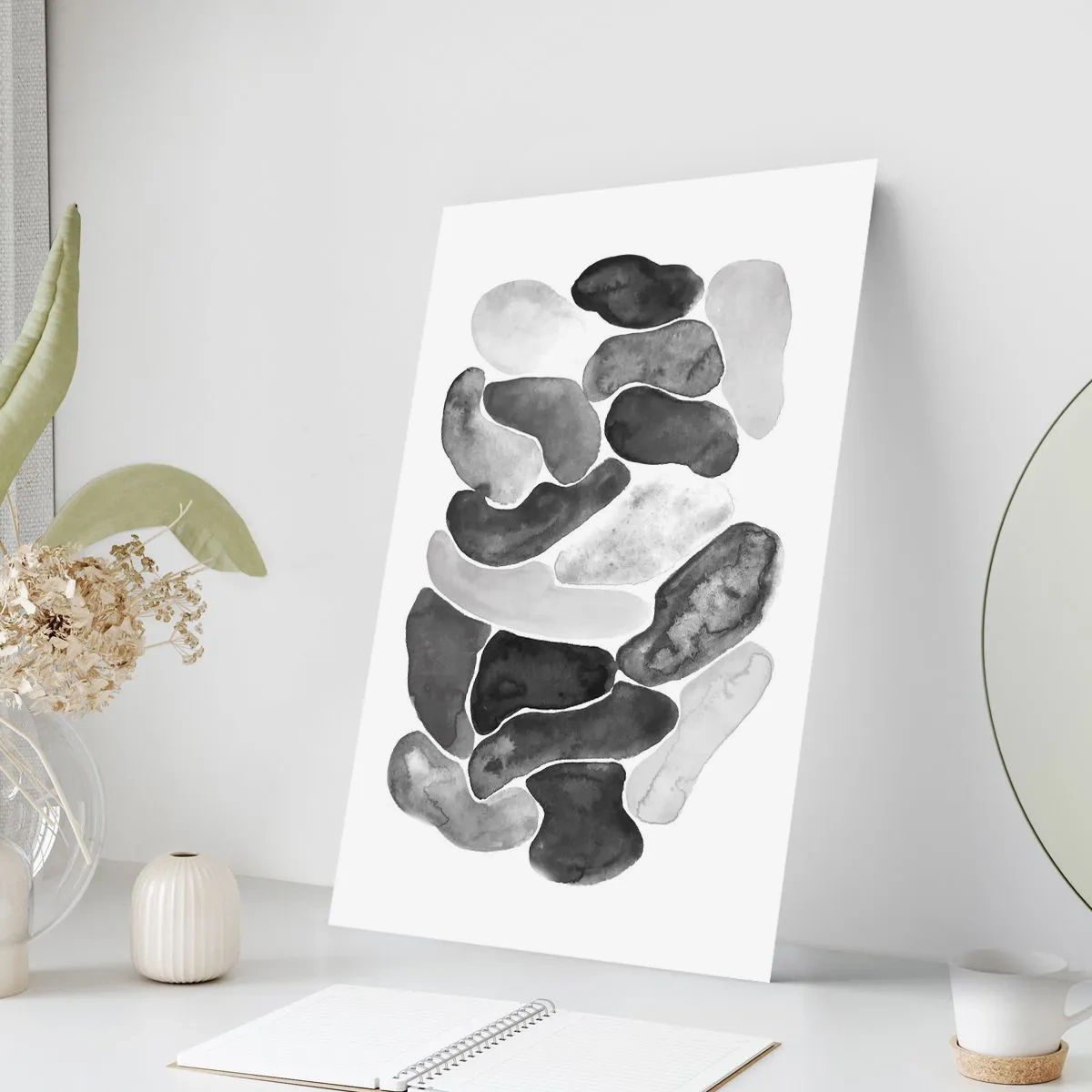 Plagát - Kamenistá abstrakcia - 70x100 cm