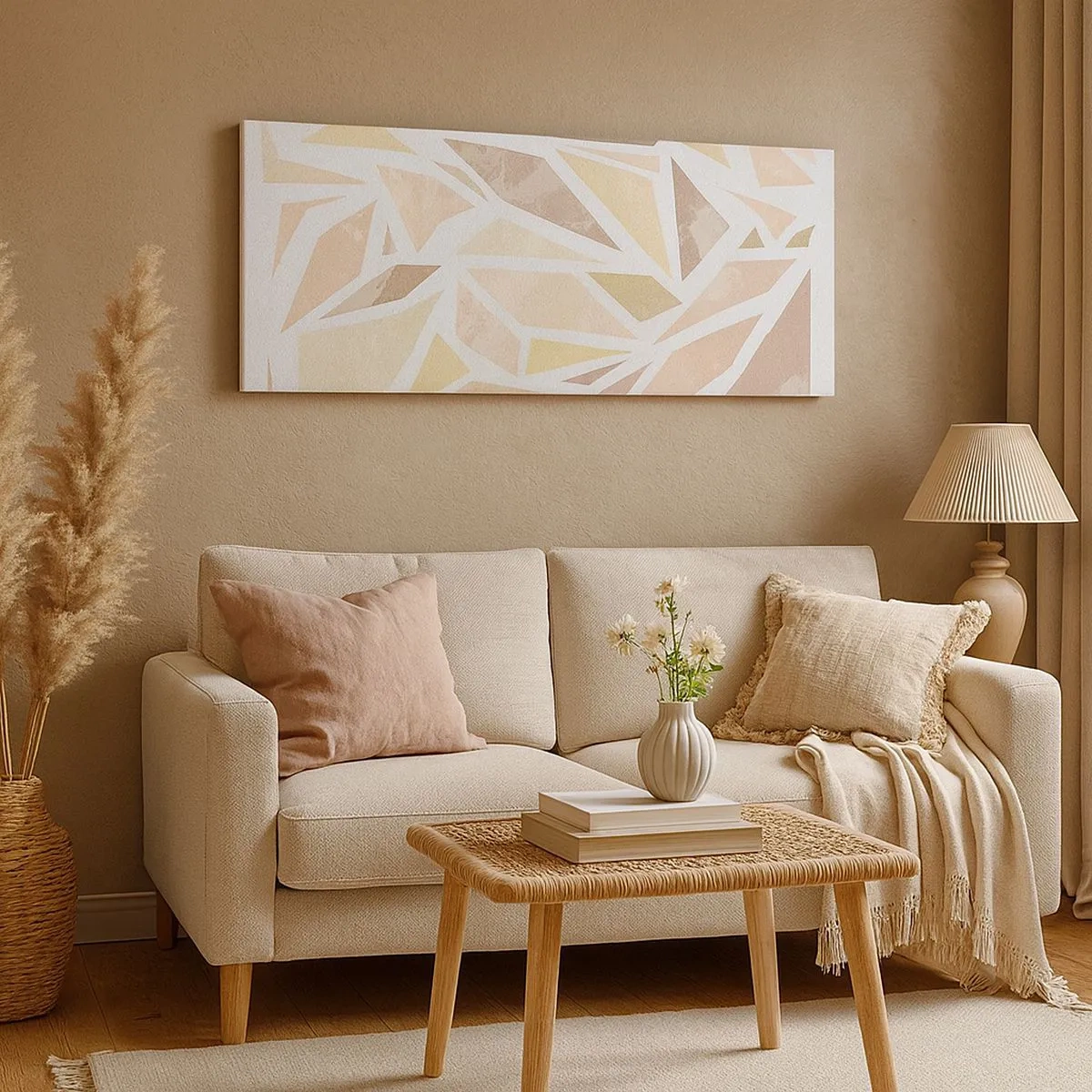 Obraz na plátne - Kompozícia: vitráž - 100x40 cm