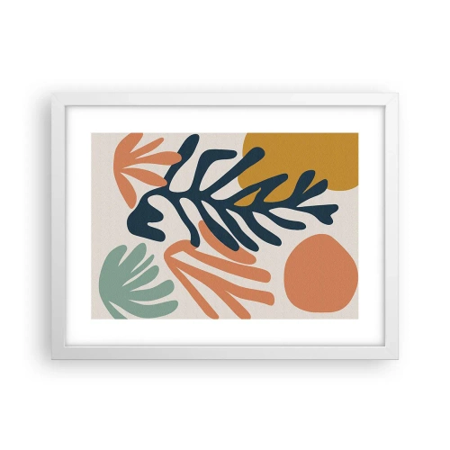 Plagát v bielom ráme - Koralové more - 40x30 cm