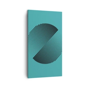 Obraz na plátne - Kruh – geometrická variácia - 45x80 cm
