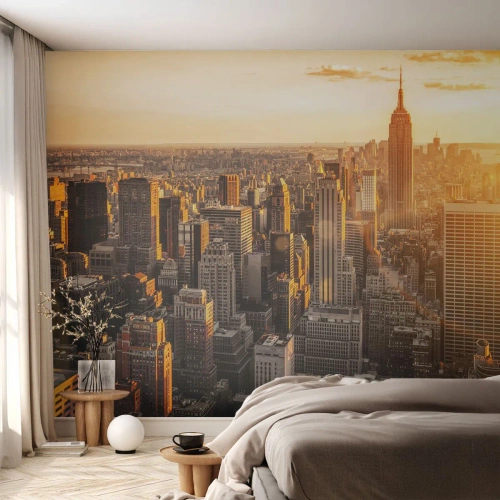 Fototapeta na mieru Premium Canvas - Rast na slnku - Mesto, New York, Architektúra