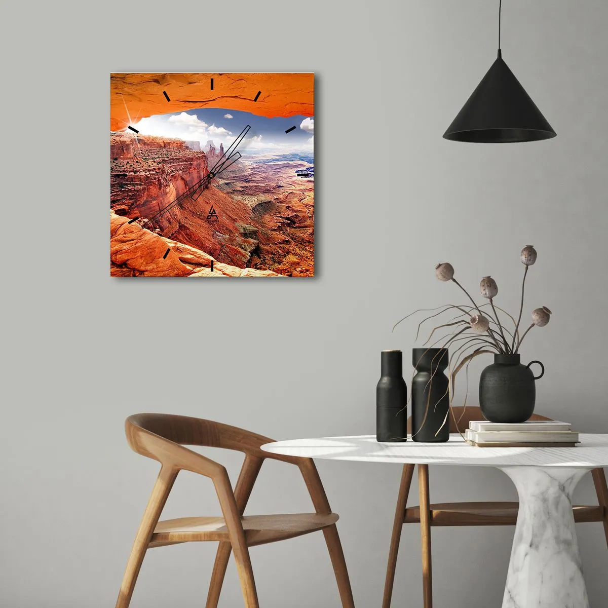 Nástenné hodiny - Vytesané samotnou prírodou - 30x30 cm