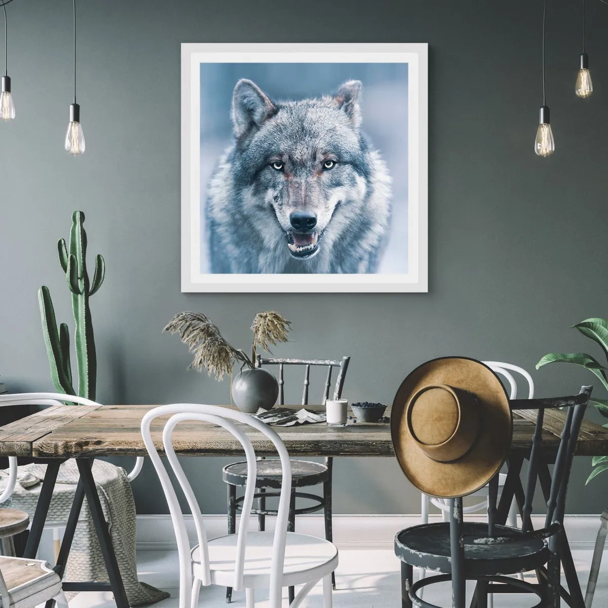 Plagát v bielom ráme - Prijmete túto výzvu? - 40x40 cm