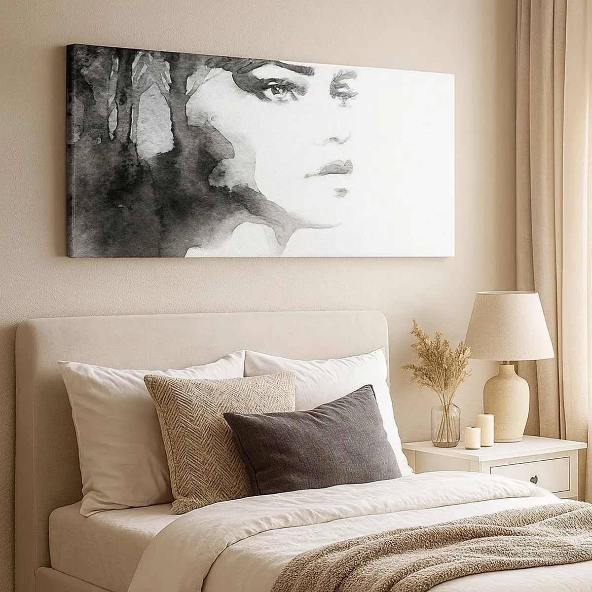 Obraz na plátne - Vytvorená z tajomstva a hmly - 100x40 cm