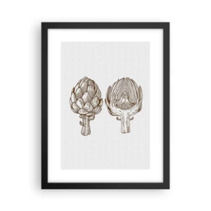 Plagát v čiernom ráme - Hodiny anatómie - 30x40 cm