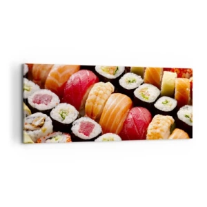 Obraz na plátne - Farby a chute Ázie - 100x40 cm