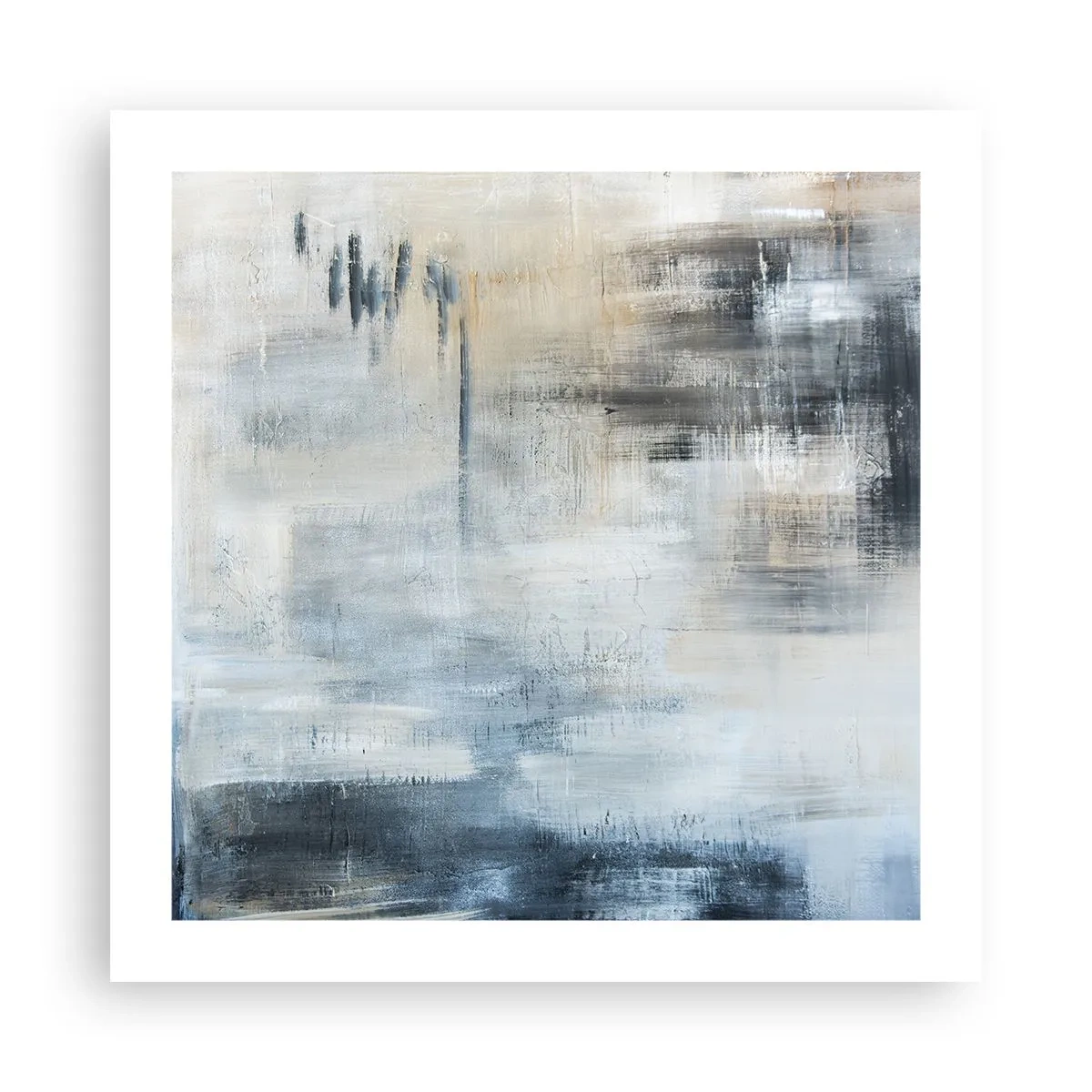 Plagát - Za závojom modrej - 50x50 cm